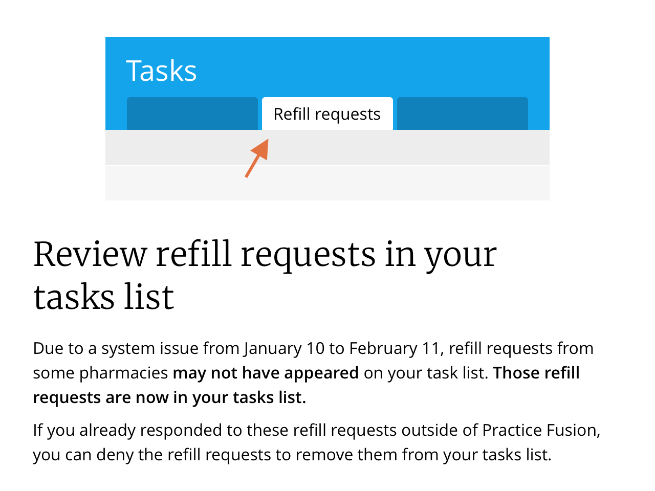 How to process eRx (e-Prescribing) refill requests