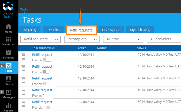 two-click prescription refills