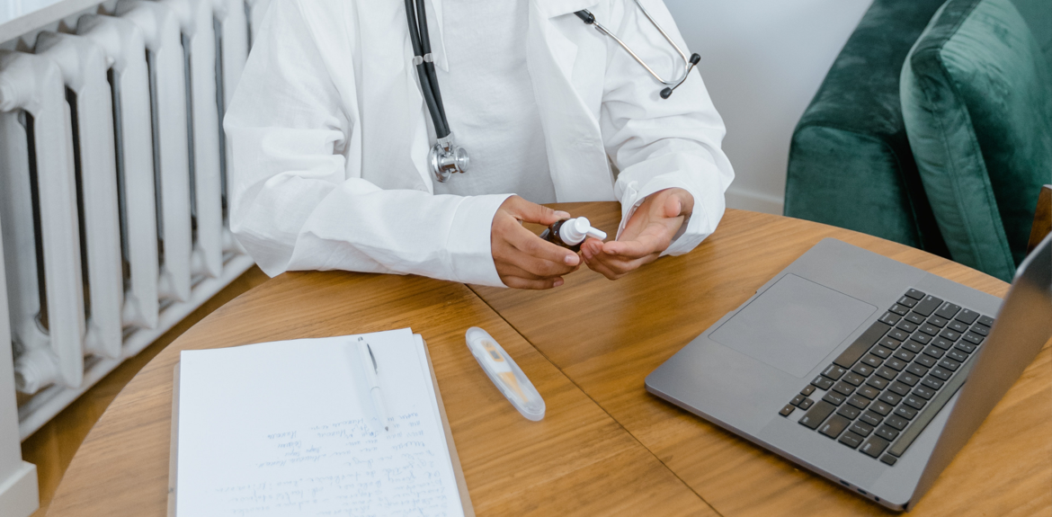 doctor with laptop